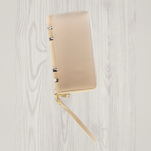 Tan with Pattern Wallet - Picture 2 of 3